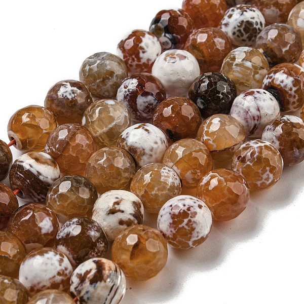 PandaHall Faceted Natural Fire Crackle Agate Beads Strands, Round, Dyed & Heated, Peru, 11.5mm, Hole: 1.6mm, about 31pcs/strand, 14.76''..., Brown
PandaHall Faceted Natural Fire Crackle Agate Beads Strands, Round, Dyed & Heated, Peru, 11.5mm, Hole: 1.6mm, about 31pcs/strand, 14.76''..., Brown