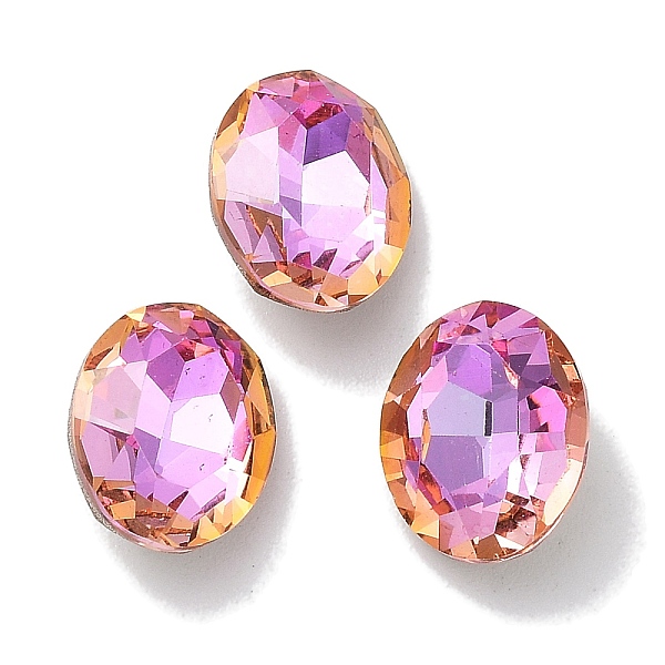 PandaHall Glass Rhinestone Cabochons, Point Back & Back Plated, Faceted, Oval, Fuchsia, 10x8x4.5mm Glass Rhinestone Oval Purple
PandaHall Glass Rhinestone Cabochons, Point Back & Back Plated, Faceted, Oval, Fuchsia, 10x8x4.5mm Glass Rhinestone Oval Purple