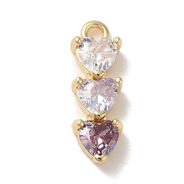 PandaHall Brass Cubic Zirconia Pendants, Real 14K Gold Plated, 3-Heart, Old Rose, 15.5x5x3mm, Hole: 1.4mm Brass+Cubic Zirconia Heart
PandaHall Brass Cubic Zirconia Pendants, Real 14K Gold Plated, 3-Heart, Old Rose, 15.5x5x3mm, Hole: 1.4mm Brass+Cubic Zirconia Heart