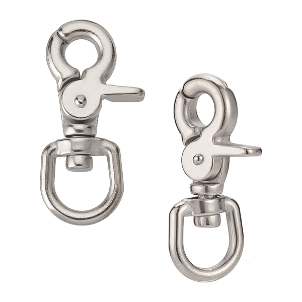 PandaHall 2Pcs 316 Surgical Stainless Steel Swivel Snap Hook Clasps, Platinum, 67x35x13mm, Hole: 18x13mm 316 Surgical Stainless Steel
PandaHall 2Pcs 316 Surgical Stainless Steel Swivel Snap Hook Clasps, Platinum, 67x35x13mm, Hole: 18x13mm 316 Surgical Stainless Steel