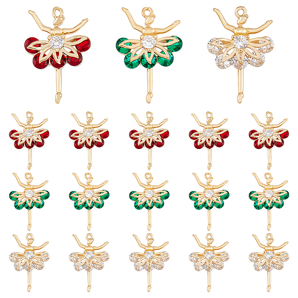 PandaHall DICOSMETIC 18Pcs 3 Colors Glass Pendants, with Light Gold Brass Micro Pave Cubic Zirconia Findings, Ballet Dancer Charms, Mixed..., Multicolor
PandaHall DICOSMETIC 18Pcs 3 Colors Glass Pendants, with Light Gold Brass Micro Pave Cubic Zirconia Findings, Ballet Dancer Charms, Mixed..., Multicolor