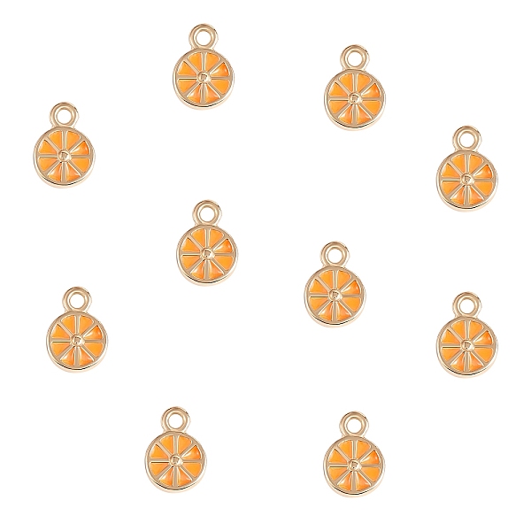 PandaHall 10Pcs Brass Enamel Pendants, Long-Lasting Plated, Cadmium Free & Lead Free, Real 18K Gold Plated, Lemon Slice, Dark Orange...
PandaHall 10Pcs Brass Enamel Pendants, Long-Lasting Plated, Cadmium Free & Lead Free, Real 18K Gold Plated, Lemon Slice, Dark Orange...