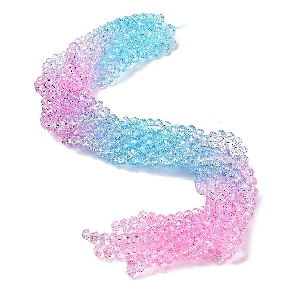 PandaHall Transparent Painted Glass Beads Strands, Faceted, Rondelle, Colorful, 6x5mm, Hole: 1mm, about 80pcs/strand, 16.54''(42cm) Glass...
PandaHall Transparent Painted Glass Beads Strands, Faceted, Rondelle, Colorful, 6x5mm, Hole: 1mm, about 80pcs/strand, 16.54''(42cm) Glass...