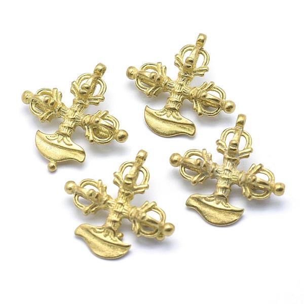 PandaHall Brass Pendants, Dorje Vajra for Buddha Jewelry, Lead Free & Cadmium Free & Nickel Free, Raw(Unplated), 23.5x23.5x5mm, Hole: 1.5mm...
PandaHall Brass Pendants, Dorje Vajra for Buddha Jewelry, Lead Free & Cadmium Free & Nickel Free, Raw(Unplated), 23.5x23.5x5mm, Hole: 1.5mm...