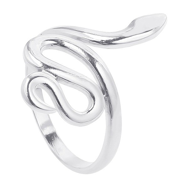 PandaHall Titanium Steel Snake Wrap Open Cuff Ring for Women, Stainless Steel Color Titanium Steel Snake
PandaHall Titanium Steel Snake Wrap Open Cuff Ring for Women, Stainless Steel Color Titanium Steel Snake