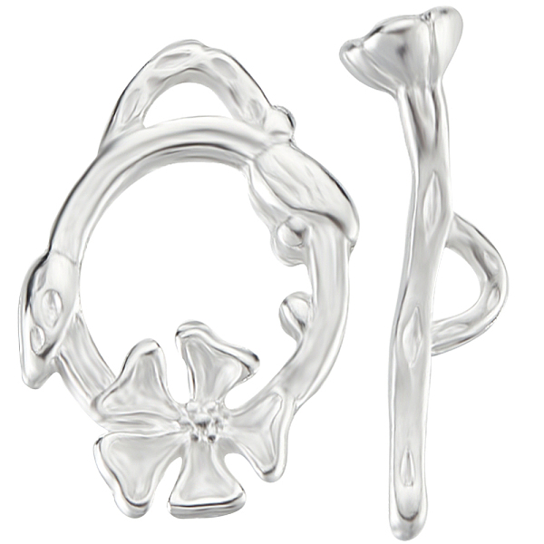 PandaHall Beebeecraft 10Pcs Eco-friendly Brass Toggle Clasps, Cadmium Free & Lead Free, Long-Lasting Plated, Ring with Flower, 925 Sterling...
PandaHall Beebeecraft 10Pcs Eco-friendly Brass Toggle Clasps, Cadmium Free & Lead Free, Long-Lasting Plated, Ring with Flower, 925 Sterling...