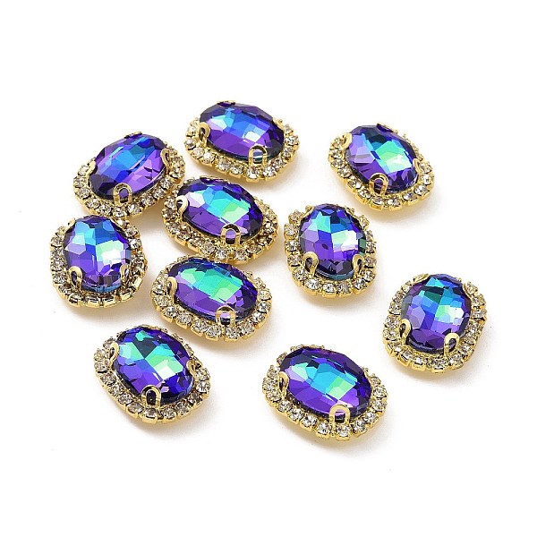 PandaHall Oval Sew on Rhinestone, Faceted Glass Rhinestone, Multi-Strand Links, with Golden Tone Brass Rhinestone Settings, Bermuda Blue...
PandaHall Oval Sew on Rhinestone, Faceted Glass Rhinestone, Multi-Strand Links, with Golden Tone Brass Rhinestone Settings, Bermuda Blue...
