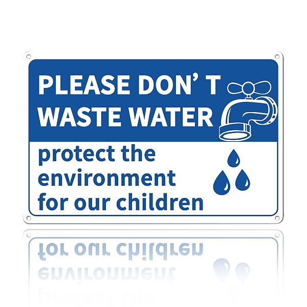 PandaHall UV Protected & Waterproof Aluminum Warning Signs, PLEASE DON'T WAST WATER Protect the Environment for Our Children, Blue...
PandaHall UV Protected & Waterproof Aluminum Warning Signs, PLEASE DON'T WAST WATER Protect the Environment for Our Children, Blue...