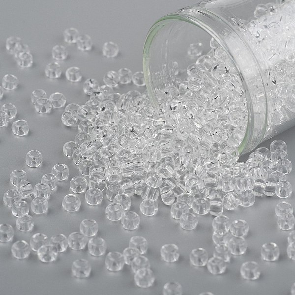 PandaHall TOHO Round Seed Beads, Japanese Seed Beads, (1) Crystal Clear, 8/0, 3mm, Hole: 1mm, about 222pcs/10g Glass Clear
PandaHall TOHO Round Seed Beads, Japanese Seed Beads, (1) Crystal Clear, 8/0, 3mm, Hole: 1mm, about 222pcs/10g Glass Clear