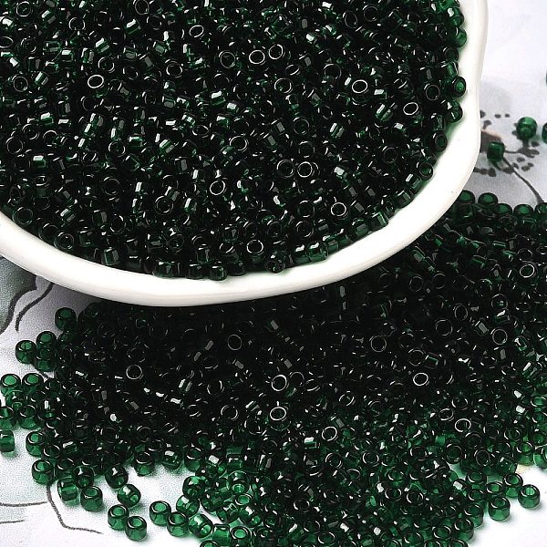 PandaHall Transparent Colours Picasso Glass Round Seed Beads, Dark Green, 2~2.5x1.5mm, Hole: 1mm, about 28125pcs/pound Glass
PandaHall Transparent Colours Picasso Glass Round Seed Beads, Dark Green, 2~2.5x1.5mm, Hole: 1mm, about 28125pcs/pound Glass