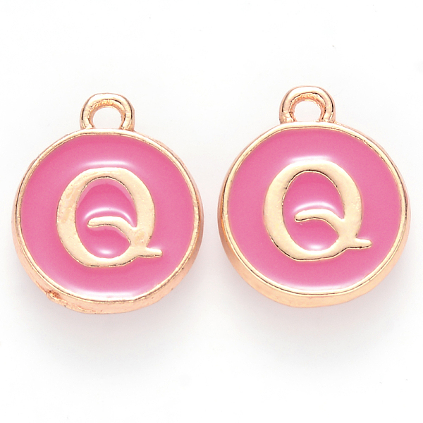 PandaHall Golden Plated Alloy Enamel Charms, Cadmium Free & Lead Free, Enamelled Sequins, Flat Round with Letter, Camellia, Letter.Q..., Pink
PandaHall Golden Plated Alloy Enamel Charms, Cadmium Free & Lead Free, Enamelled Sequins, Flat Round with Letter, Camellia, Letter.Q..., Pink