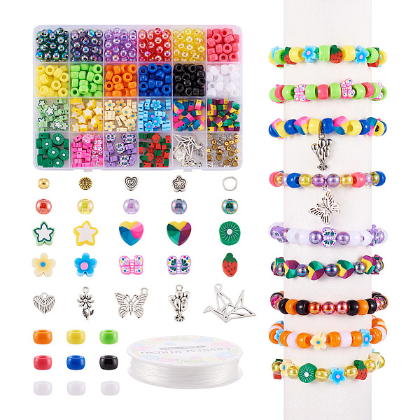 PandaHall DIY Fruit Bracelet Making Kit, Including Polymer Clay & Alloy Beads & Pendants, Acrylic Beads, Star & Heart & Butterfly &..., Multicolor
PandaHall DIY Fruit Bracelet Making Kit, Including Polymer Clay & Alloy Beads & Pendants, Acrylic Beads, Star & Heart & Butterfly &..., Multicolor