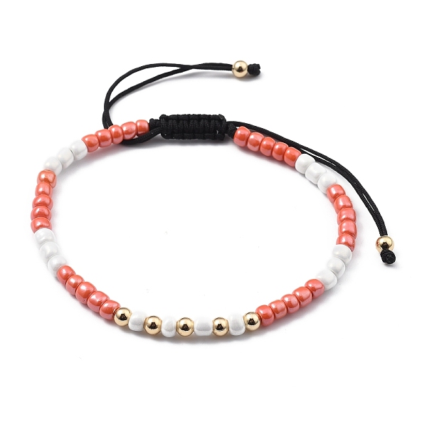 PandaHall Adjustable Nylon Cord Braided Bead Bracelets, with Glass Seed Beads and Brass Beads, Red, Inner Diameter: 2-3/8~3-3/4 inch...
PandaHall Adjustable Nylon Cord Braided Bead Bracelets, with Glass Seed Beads and Brass Beads, Red, Inner Diameter: 2-3/8~3-3/4 inch...