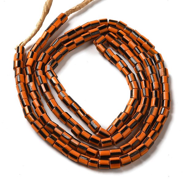 PandaHall Handmade Nepalese Lampwork Beads, Column with Stripe Pattern, Dark Orange, 3~6x2~7mm, Hole: 1.2~1.8mm, about 115~125pcs/strand...
PandaHall Handmade Nepalese Lampwork Beads, Column with Stripe Pattern, Dark Orange, 3~6x2~7mm, Hole: 1.2~1.8mm, about 115~125pcs/strand...