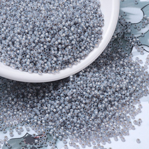 PandaHall MIYUKI Round Rocailles Beads, Japanese Seed Beads, 11/0, (RR576) Dyed Smoky Opal Silver Lined Alabaster, 2x1.3mm, Hole: 0.8mm..., Gray
PandaHall MIYUKI Round Rocailles Beads, Japanese Seed Beads, 11/0, (RR576) Dyed Smoky Opal Silver Lined Alabaster, 2x1.3mm, Hole: 0.8mm..., Gray