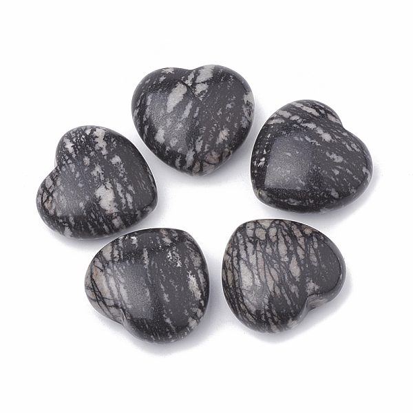 PandaHall Natural Black Silk Stone/Netstone Heart Love Stones, Pocket Palm Stones for Reiki Balancing, 29~29.5x30~31x12~15mm Netstone Heart
PandaHall Natural Black Silk Stone/Netstone Heart Love Stones, Pocket Palm Stones for Reiki Balancing, 29~29.5x30~31x12~15mm Netstone Heart