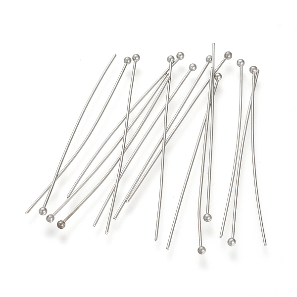 PandaHall 304 Stainless Steel Ball Head pins, Stainless Steel Color, 70x0.5mm, pin: 0.5mm 304 Stainless Steel
PandaHall 304 Stainless Steel Ball Head pins, Stainless Steel Color, 70x0.5mm, pin: 0.5mm 304 Stainless Steel