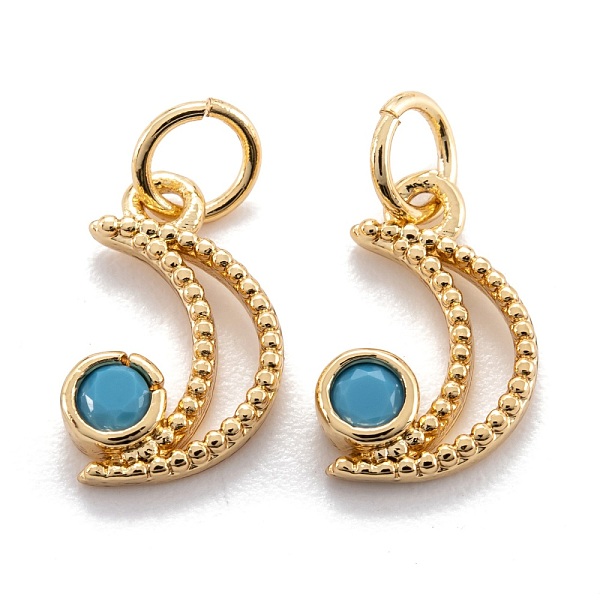 PandaHall Real 18K Gold Plated Brass Micro Pave Cubic Zirconia Charms, with Jump Ring, Long-Lasting Plated, Moon, Deep Sky Blue...
PandaHall Real 18K Gold Plated Brass Micro Pave Cubic Zirconia Charms, with Jump Ring, Long-Lasting Plated, Moon, Deep Sky Blue...