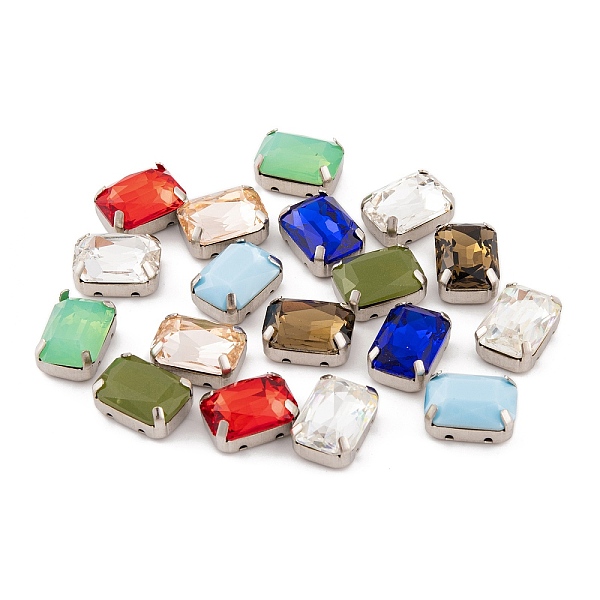 PandaHall Sew on Rhinestone, K9 Glass Rhinestone, Platinum Tone Brass Prong Settings, Garments Accessories, Faceted, Rectangle, Mixed Color..., Multicolor
PandaHall Sew on Rhinestone, K9 Glass Rhinestone, Platinum Tone Brass Prong Settings, Garments Accessories, Faceted, Rectangle, Mixed Color..., Multicolor