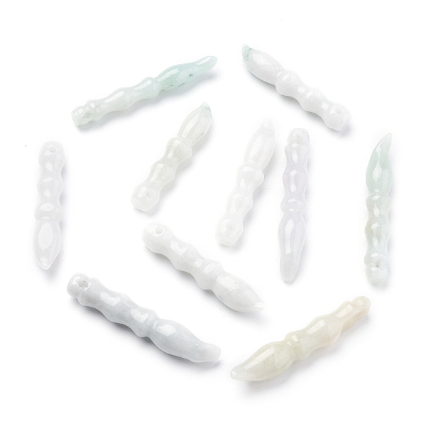 PandaHall Carved Natural Myanmar Jade/Burmese Jade Pendants for Teachers' Day, Calligraphy Brush Pen, 41.5~49x8.5mm, Hole: 1.5mm Myanmar...
PandaHall Carved Natural Myanmar Jade/Burmese Jade Pendants for Teachers' Day, Calligraphy Brush Pen, 41.5~49x8.5mm, Hole: 1.5mm Myanmar...