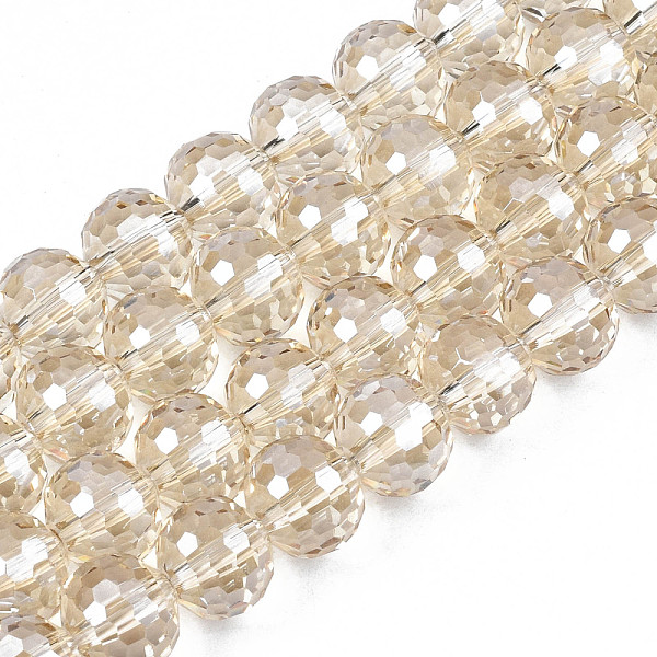 PandaHall Electroplate Transparent Glass Beads Strands, Faceted, Round, Blanched Almond, 10x9mm, Hole: 1.5mm, about 72pcs/strand, 25.98 inch...
PandaHall Electroplate Transparent Glass Beads Strands, Faceted, Round, Blanched Almond, 10x9mm, Hole: 1.5mm, about 72pcs/strand, 25.98 inch...