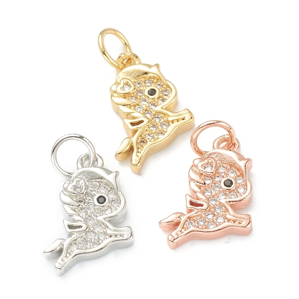 PandaHall Brass Micro Pave Clear Cubic Zirconia Charms, Long-Lasting Plated, with Jump Ring, Horse, Mixed Color, 15x10x2mm, Hole: 3.5mm...
PandaHall Brass Micro Pave Clear Cubic Zirconia Charms, Long-Lasting Plated, with Jump Ring, Horse, Mixed Color, 15x10x2mm, Hole: 3.5mm...