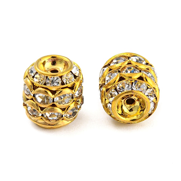 PandaHall Brass Rhinestone Beads, Barrel, Golden, 11.5x10mm, Hole: 1mm Brass+Rhinestone Barrel Clear
PandaHall Brass Rhinestone Beads, Barrel, Golden, 11.5x10mm, Hole: 1mm Brass+Rhinestone Barrel Clear