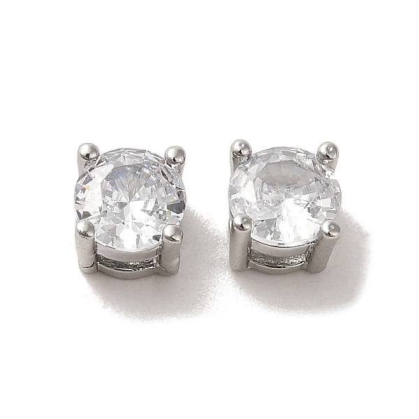 PandaHall Brass with Single Clear Cubic Zirconia Bead, Round, Platinum, 5x5x4mm, Hole: 3mm Brass+Cubic Zirconia Round Clear
PandaHall Brass with Single Clear Cubic Zirconia Bead, Round, Platinum, 5x5x4mm, Hole: 3mm Brass+Cubic Zirconia Round Clear