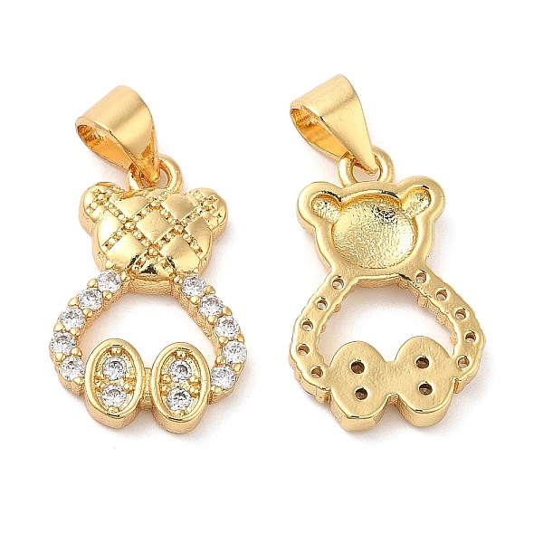 PandaHall Brass Micro Pave Cubic Zirconia Pendants, Lead Free & Cadmium Free, Bear Charms, Real 18K Gold Plated, 17.5x11.5x3mm, Hole..., Clear
PandaHall Brass Micro Pave Cubic Zirconia Pendants, Lead Free & Cadmium Free, Bear Charms, Real 18K Gold Plated, 17.5x11.5x3mm, Hole..., Clear