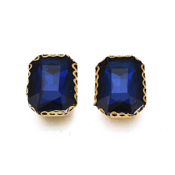 PandaHall Sew on Rhinestone, Transparent Glass Rhinestones, with Iron Prong Settings, Faceted, Rectangle, Dark Blue, 15x11x5.5mm, Hole: 1mm...
PandaHall Sew on Rhinestone, Transparent Glass Rhinestones, with Iron Prong Settings, Faceted, Rectangle, Dark Blue, 15x11x5.5mm, Hole: 1mm...