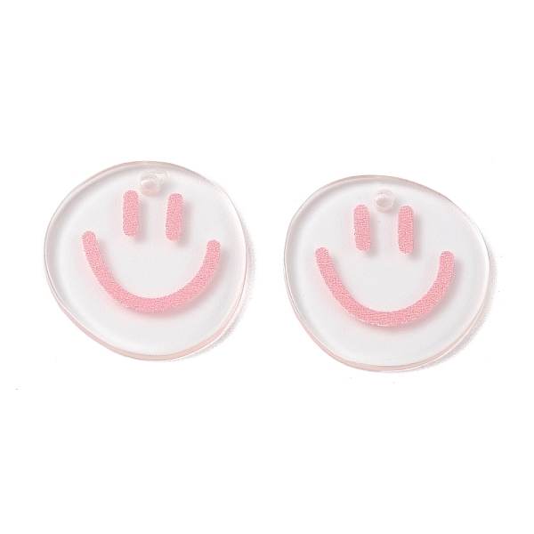 PandaHall Transparent Printed Acrylic Pendants, Flat Round with Smiling Face Charm, Pink, 20.5~21x20~21x2mm, Hole: 1.6mm Acrylic Flat Round...
PandaHall Transparent Printed Acrylic Pendants, Flat Round with Smiling Face Charm, Pink, 20.5~21x20~21x2mm, Hole: 1.6mm Acrylic Flat Round...
