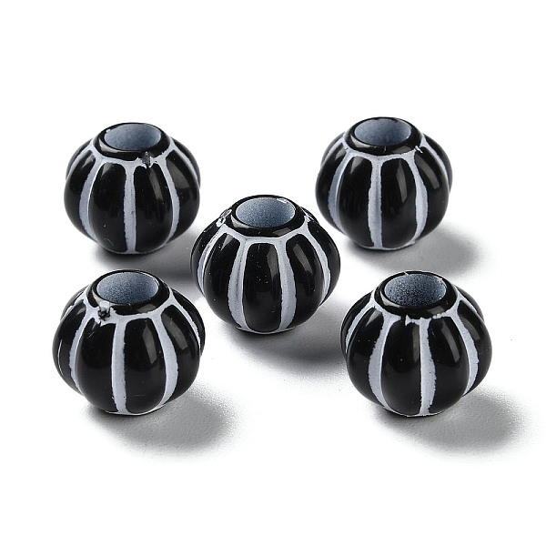 PandaHall Spray Printed Opaque Acrylic European Beads, Large Hole Beads, Pumpkin, Black, 12x10.5mm, Hole: 5mm, about 500pcs/500g Acrylic...
PandaHall Spray Printed Opaque Acrylic European Beads, Large Hole Beads, Pumpkin, Black, 12x10.5mm, Hole: 5mm, about 500pcs/500g Acrylic...