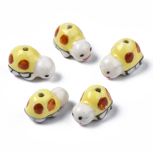 PandaHall Handmade Porcelain Beads, Famille Rose Style, Turtle, Yellow, 20~20.5x12~12.5x12.5~14mm, Hole: 2mm Porcelain Other Animal Yellow
PandaHall Handmade Porcelain Beads, Famille Rose Style, Turtle, Yellow, 20~20.5x12~12.5x12.5~14mm, Hole: 2mm Porcelain Other Animal Yellow