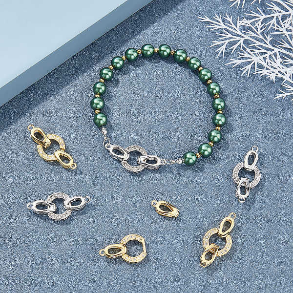PandaHall SUPERFINDINGS 8 Sets 2 Colors Brass Fold Over Clasps Brass Micro Pave Cubic Zirconia Fold Over Clasps Oval Shaped Long-Lasting...
PandaHall SUPERFINDINGS 8 Sets 2 Colors Brass Fold Over Clasps Brass Micro Pave Cubic Zirconia Fold Over Clasps Oval Shaped Long-Lasting...