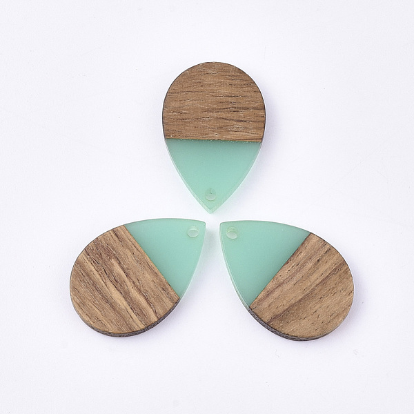 PandaHall Resin & Walnut Wood Pendants, Teardrop, Turquoise, 28x19x3.5mm, Hole: 2mm Resin+Wood Teardrop Green
PandaHall Resin & Walnut Wood Pendants, Teardrop, Turquoise, 28x19x3.5mm, Hole: 2mm Resin+Wood Teardrop Green