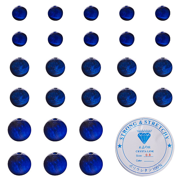 PandaHall Kissitty Dyed & Heated Natural Tiger Eye Round Beads for DIY Bracelet Making Kit, with Elastic Thread, Black, Beads: 6~10mm, Hole...
PandaHall Kissitty Dyed & Heated Natural Tiger Eye Round Beads for DIY Bracelet Making Kit, with Elastic Thread, Black, Beads: 6~10mm, Hole...