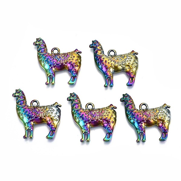 PandaHall Alloy Pendants, Cadmium Free & Lead Free, Alpaca, Rainbow Color, 25x23.5x3mm, Hole: 2mm Alloy Other Animal
PandaHall Alloy Pendants, Cadmium Free & Lead Free, Alpaca, Rainbow Color, 25x23.5x3mm, Hole: 2mm Alloy Other Animal