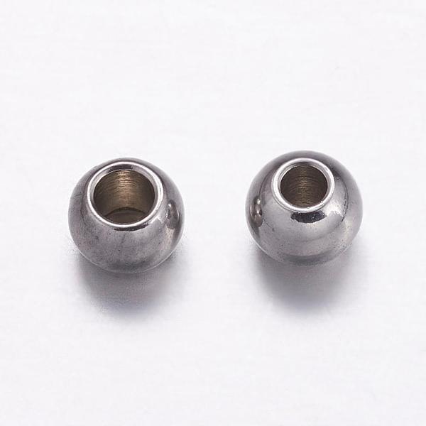 PandaHall 304 Stainless Steel Spacer Beads, Rondelle, Stainless Steel Color, Hole: 2.5mm, 4x3mm 304 Stainless Steel Rondelle
PandaHall 304 Stainless Steel Spacer Beads, Rondelle, Stainless Steel Color, Hole: 2.5mm, 4x3mm 304 Stainless Steel Rondelle