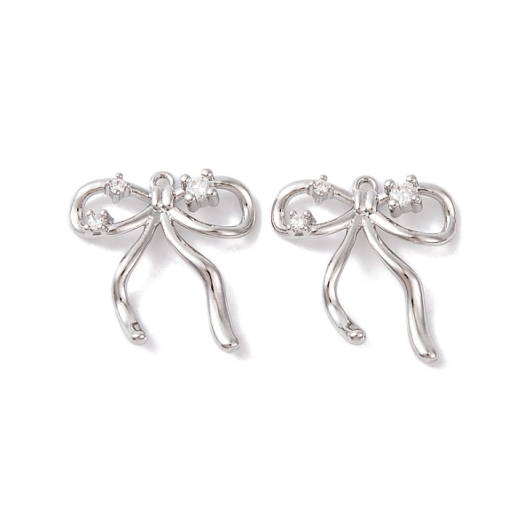 PandaHall Brass Micro Pave Clear Cubic Zirconia Pendants, Bowknot, Real Platinum Plated, 20x19x2mm, Hole: 1.2mm Brass+Cubic Zirconia Bowknot...
PandaHall Brass Micro Pave Clear Cubic Zirconia Pendants, Bowknot, Real Platinum Plated, 20x19x2mm, Hole: 1.2mm Brass+Cubic Zirconia Bowknot...