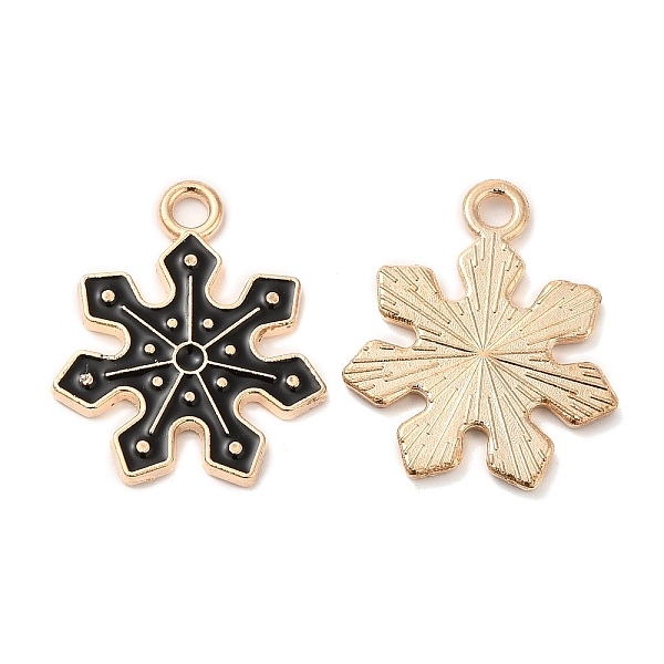 PandaHall Christmas Light Gold Tone Alloy Enamel Pendants, Snowflake Charm, Black, 20x17x1.5mm, Hole: 2mm Alloy+Enamel Snowflake Black
PandaHall Christmas Light Gold Tone Alloy Enamel Pendants, Snowflake Charm, Black, 20x17x1.5mm, Hole: 2mm Alloy+Enamel Snowflake Black