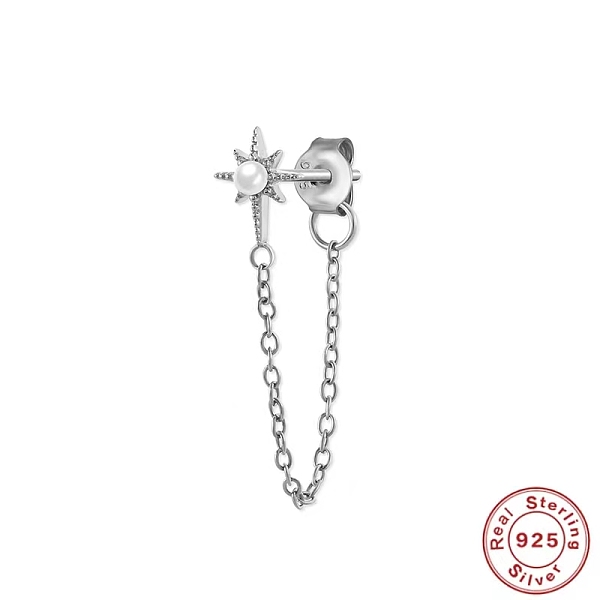 PandaHall 925 Sterling Silver Tassel Earrings Moon/Flower Earrings Sterling Silver
PandaHall 925 Sterling Silver Tassel Earrings Moon/Flower Earrings Sterling Silver