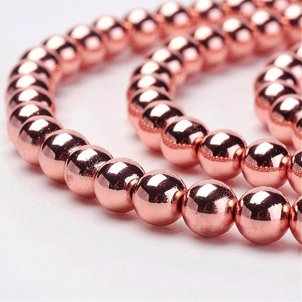 PandaHall Electroplate Non-Magnetic Synthetic Hematite Strands, Round, Grade A, Rose Gold Plated, 5mm, Hole: 1mm, about 85pcs/strand, 15.94...
PandaHall Electroplate Non-Magnetic Synthetic Hematite Strands, Round, Grade A, Rose Gold Plated, 5mm, Hole: 1mm, about 85pcs/strand, 15.94...
