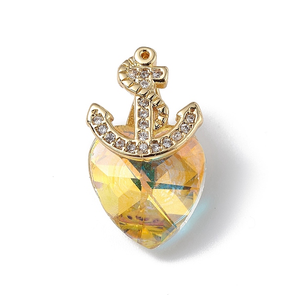 PandaHall Real 18K Gold Plated Rack Plating Brass Micro Pave Clear Cubic Zirconia Pendants, with Glass, Long-Lasting Plated, Cadmium Free &..., Yellow
PandaHall Real 18K Gold Plated Rack Plating Brass Micro Pave Clear Cubic Zirconia Pendants, with Glass, Long-Lasting Plated, Cadmium Free &..., Yellow