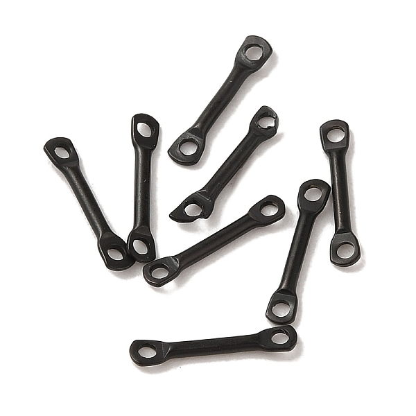 PandaHall 304 Stainless Steel Connector Charms, Bar Links, Electrophoresis Black, 10x2x1mm, Hole: 1mm 304 Stainless Steel Stick
PandaHall 304 Stainless Steel Connector Charms, Bar Links, Electrophoresis Black, 10x2x1mm, Hole: 1mm 304 Stainless Steel Stick