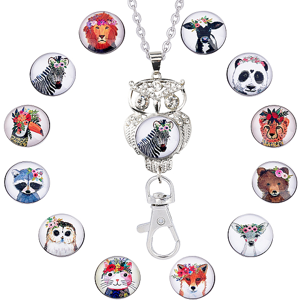 PandaHall SUNNYCLUE 1 Box 12 Styles Glass Snap Buttons Office Lanyard ID Badge Holder Necklace Animal Cabochons Badge Lanyard Breakaway..., Multicolor
PandaHall SUNNYCLUE 1 Box 12 Styles Glass Snap Buttons Office Lanyard ID Badge Holder Necklace Animal Cabochons Badge Lanyard Breakaway..., Multicolor