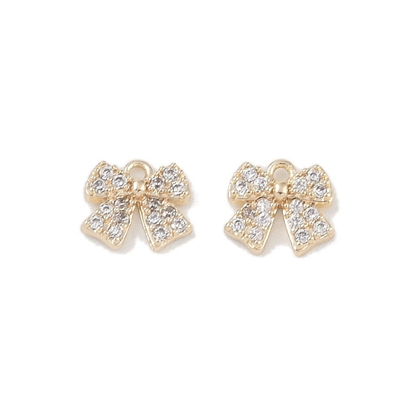 PandaHall Brass Micro Pave Clear Cubic Zirconia Pendants, Bowknot Charms, Real 18K Gold Plated, 6x7x1.5mm, Hole: 0.8mm Brass+Cubic Zirconia...
PandaHall Brass Micro Pave Clear Cubic Zirconia Pendants, Bowknot Charms, Real 18K Gold Plated, 6x7x1.5mm, Hole: 0.8mm Brass+Cubic Zirconia...