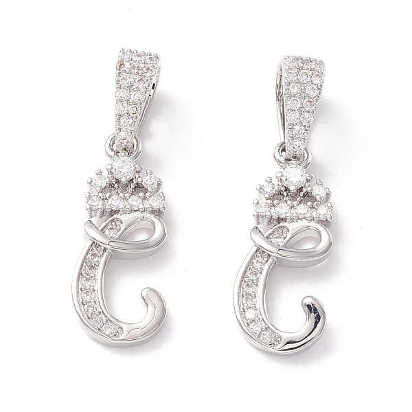 PandaHall Eco-Friendly Brass Micro Pave Cubic Zirconia Pendants, Long-Lasting Plated, Real Platinum Plated, Cadmium Free & Lead Free, Letter...
PandaHall Eco-Friendly Brass Micro Pave Cubic Zirconia Pendants, Long-Lasting Plated, Real Platinum Plated, Cadmium Free & Lead Free, Letter...