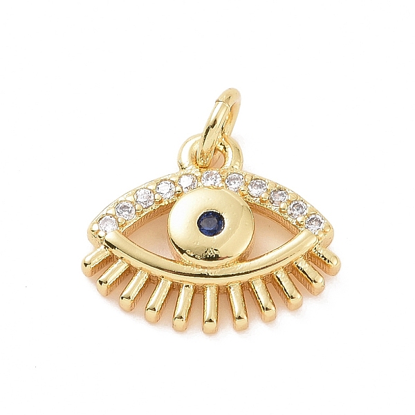 PandaHall Brass Micro Pave Cubic Zirconia Charms, with Jump Ring, Evil Eye Charm, Golden, 11x13x2mm, Hole: 2.8mm Brass+Cubic Zirconia Evil..., Clear
PandaHall Brass Micro Pave Cubic Zirconia Charms, with Jump Ring, Evil Eye Charm, Golden, 11x13x2mm, Hole: 2.8mm Brass+Cubic Zirconia Evil..., Clear