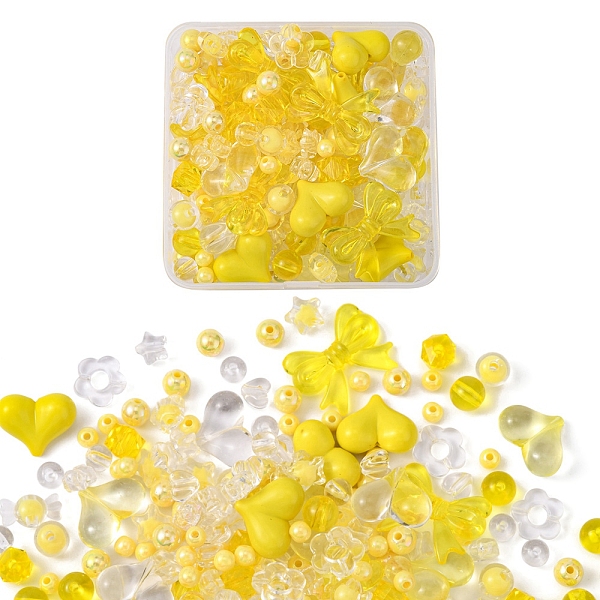 PandaHall DIY Cute Bracelet Making Kits, Including Heart & Bowknot & Candy & Star Acrylic Beads, Elastic Thread, Yellow Acrylic Yellow
PandaHall DIY Cute Bracelet Making Kits, Including Heart & Bowknot & Candy & Star Acrylic Beads, Elastic Thread, Yellow Acrylic Yellow