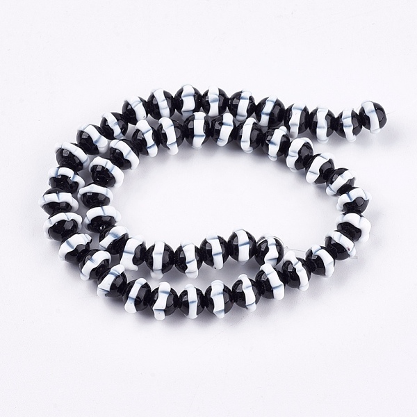 PandaHall Handmade Bumpy Lampwork Beads Strands, Flower, Black, 10x7~8mm, Hole: 1mm, about 50pcs/strand, 15.1 inch Lampwork Flower Black
PandaHall Handmade Bumpy Lampwork Beads Strands, Flower, Black, 10x7~8mm, Hole: 1mm, about 50pcs/strand, 15.1 inch Lampwork Flower Black
